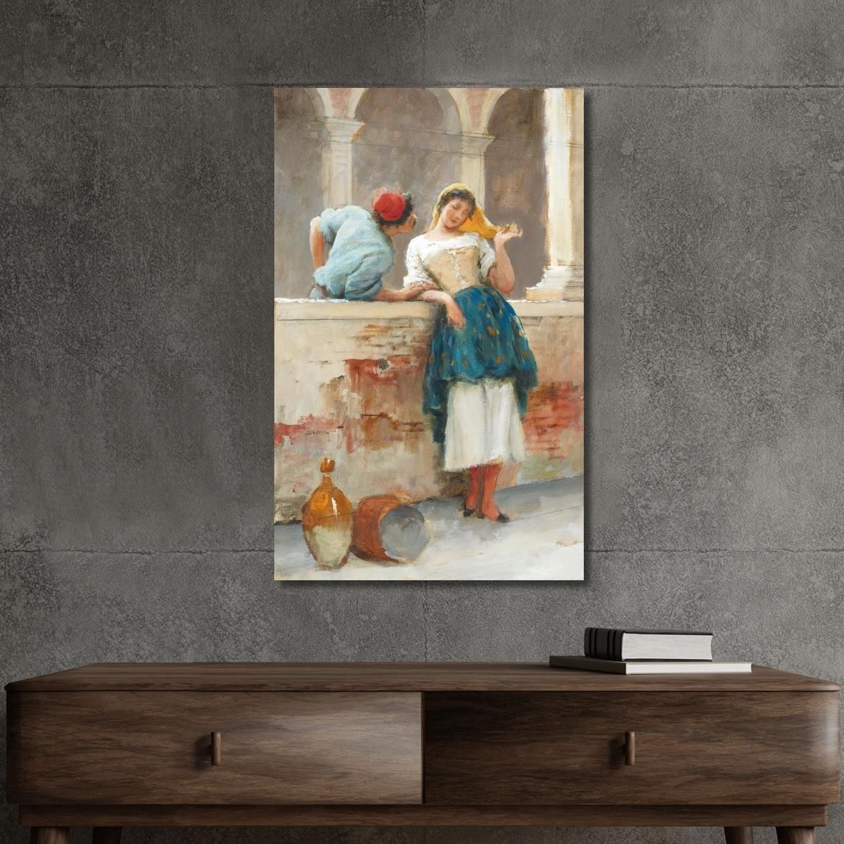 Civetteria Eugen von Blaas evb32 quadro stampa su tela