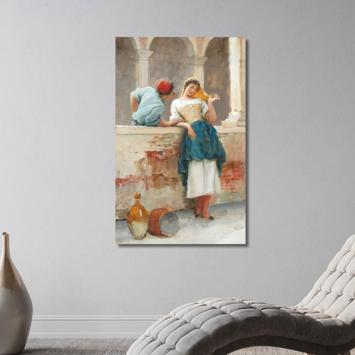 Civetteria Eugen von Blaas evb32 quadro stampa su tela