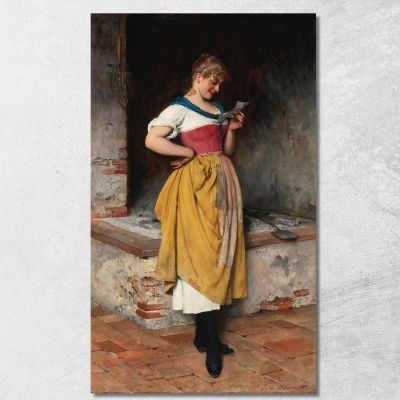 Buone Notizie Eugen von Blaas evb37 quadro stampa su tela