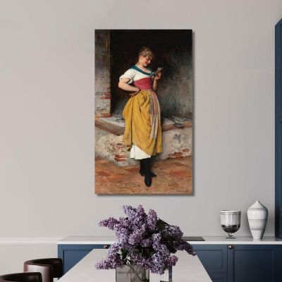 Buone Notizie Eugen von Blaas evb37 quadro stampa su tela