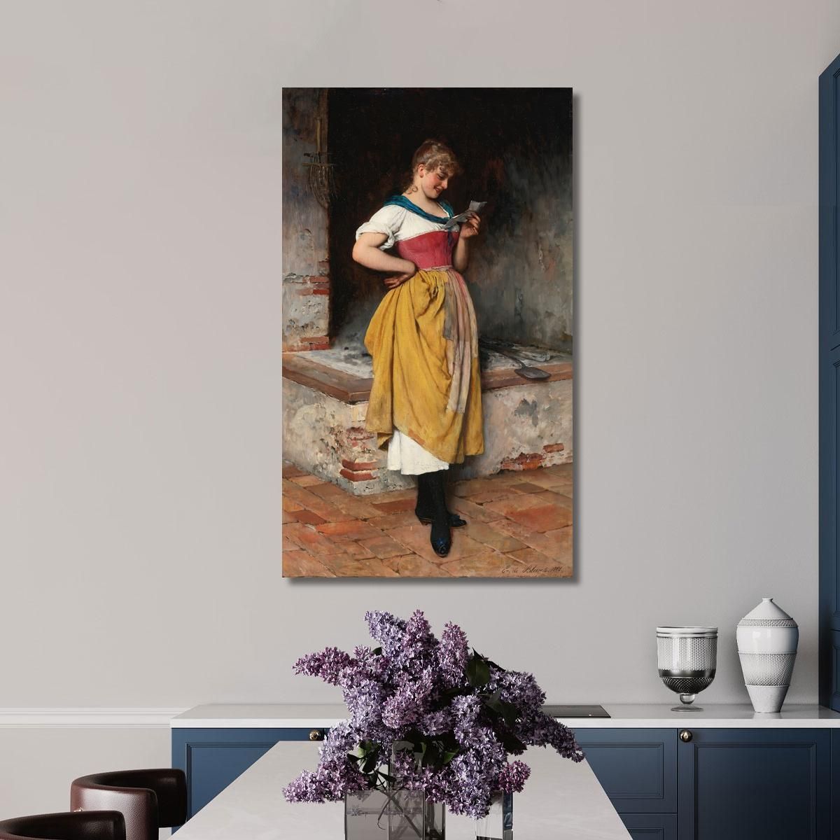 Buone Notizie Eugen von Blaas evb37 quadro stampa su tela
