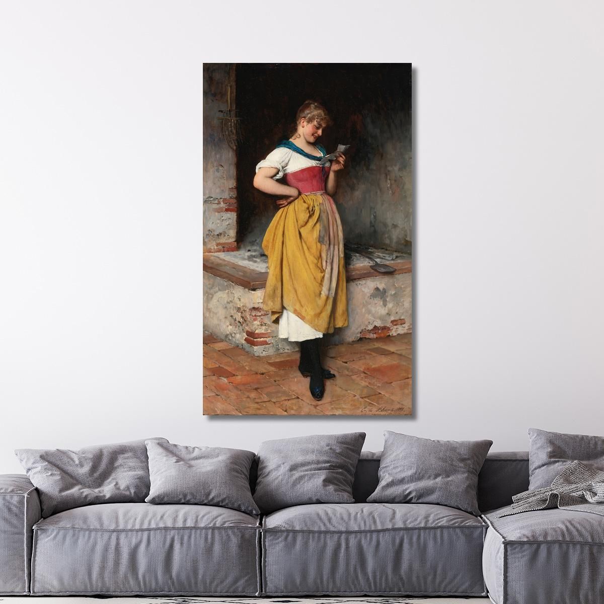 Buone Notizie Eugen von Blaas evb37 quadro stampa su tela