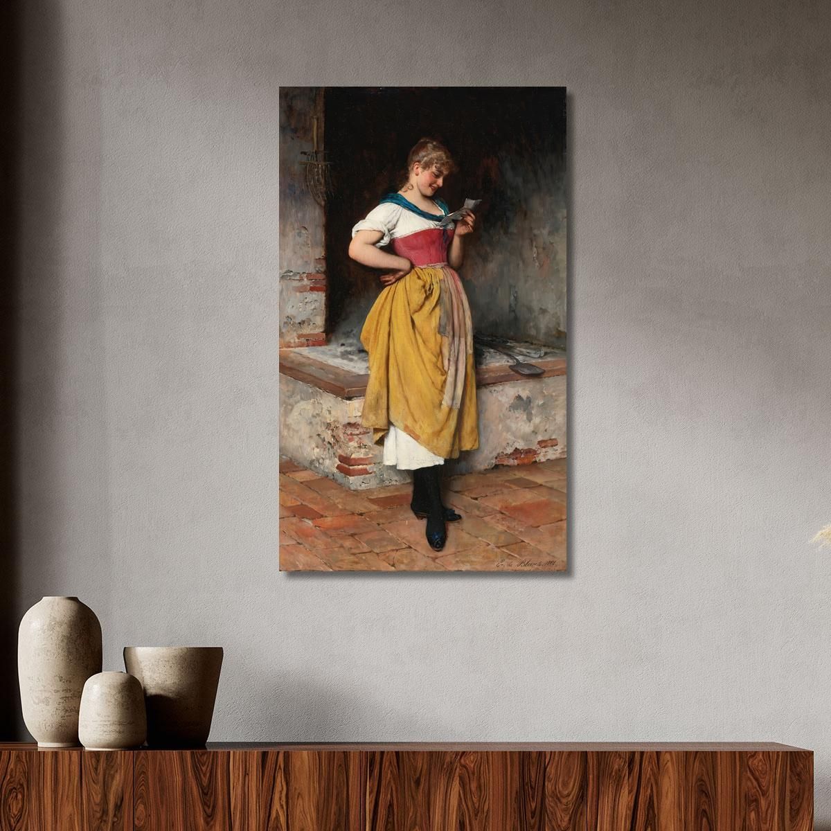 Buone Notizie Eugen von Blaas evb37 quadro stampa su tela