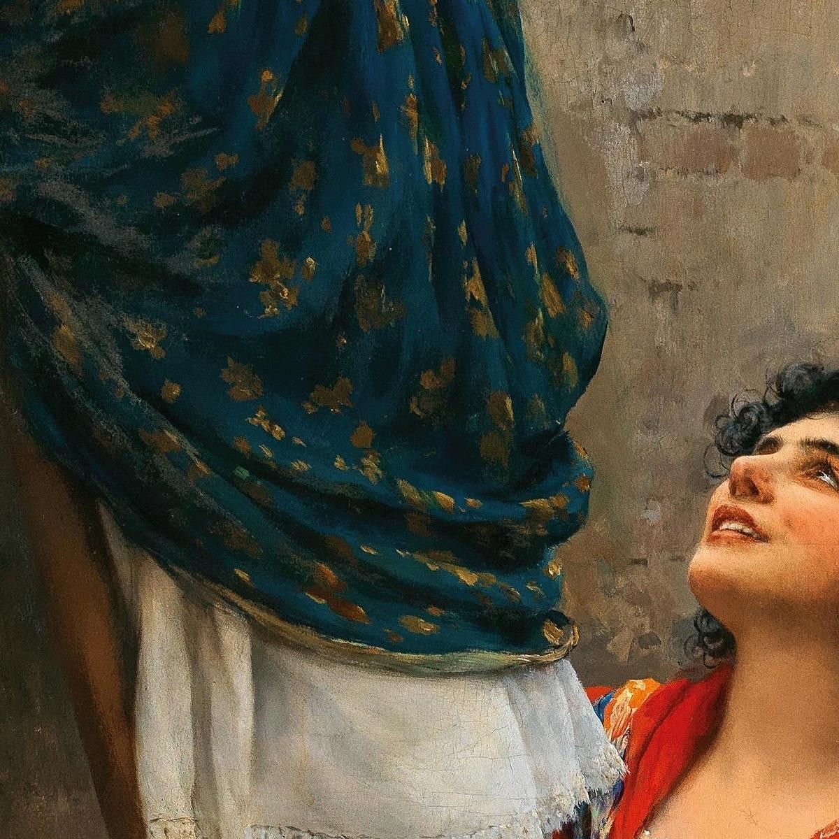 La Curiosa Eugen von Blaas evb61 quadro stampa su tela