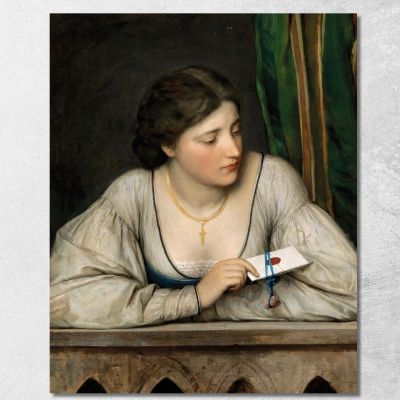 La Lettera D’Amore Eugen von Blaas evb68 quadro stampa su tela