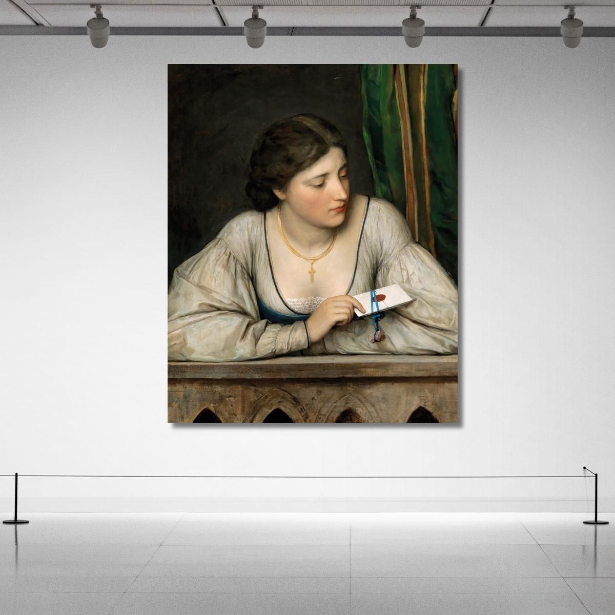 La Lettera D’Amore Eugen von Blaas evb68 quadro stampa su tela