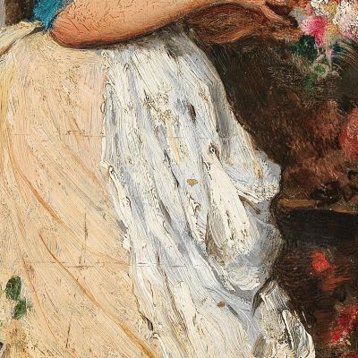 La Fioraia Veneziana Eugen von Blaas evb76 quadro stampa su tela