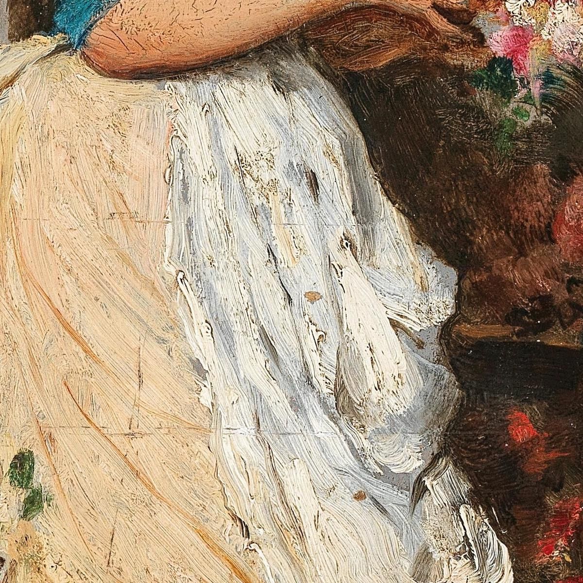 La Fioraia Veneziana Eugen von Blaas evb76 quadro stampa su tela