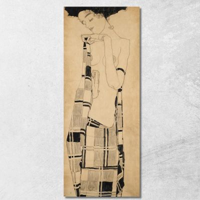 Ragazza In Piedi Egon Schiele esh3 quadro stampa su tela
