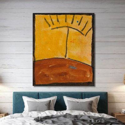 Abstracted Landscape With Sunrise Egon Schiele, esh13 canvas print