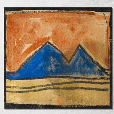 Paesaggio Astratto Egon Schiele esh14 quadro stampa su tela