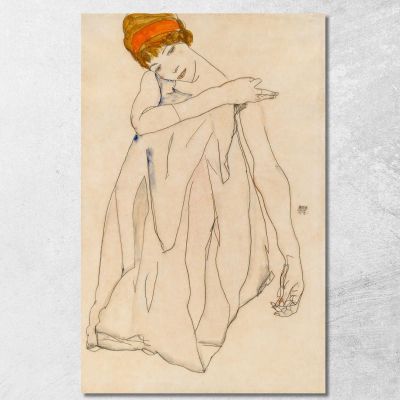 Ballerina Egon Schiele esh36 quadro stampa su tela
