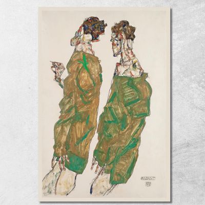 Devozione Egon Schiele esh41 quadro stampa su tela