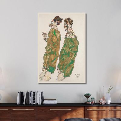 Devozione Egon Schiele, esh41 quadro stampa su tela