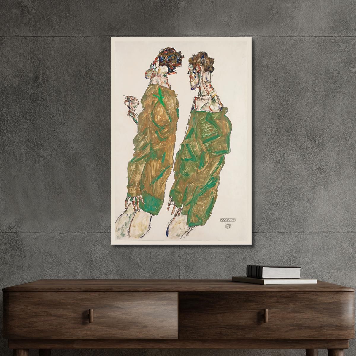 Devozione Egon Schiele esh41 quadro stampa su tela