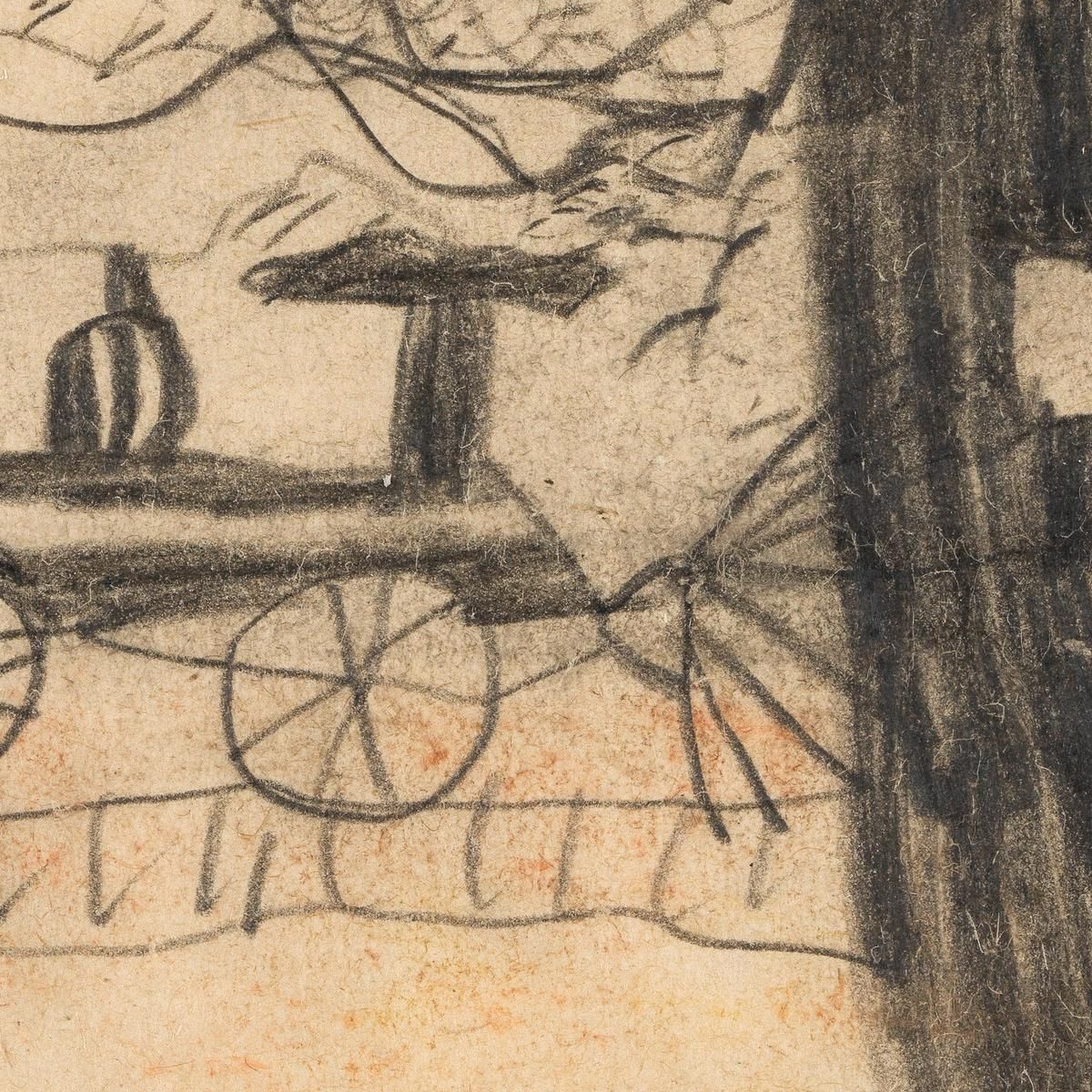 Ferrovia (Disegno Infantile) Egon Schiele esh48 quadro stampa su tela