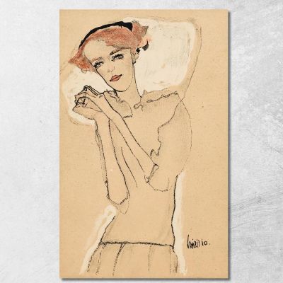 Ritratto Femminile Iii Egon Schiele esh58 quadro stampa su tela