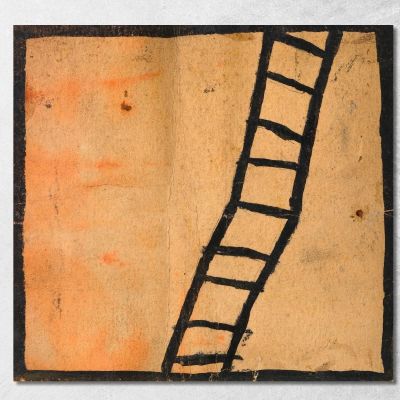 Scala Piegata Egon Schiele esh59 quadro stampa su tela