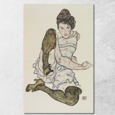 Disegni A Mano Egon Schiele esh62 quadro stampa su tela