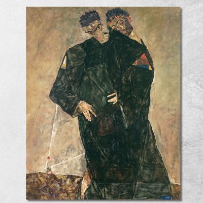 Eremiti Egon Schiele esh65 quadro stampa su tela