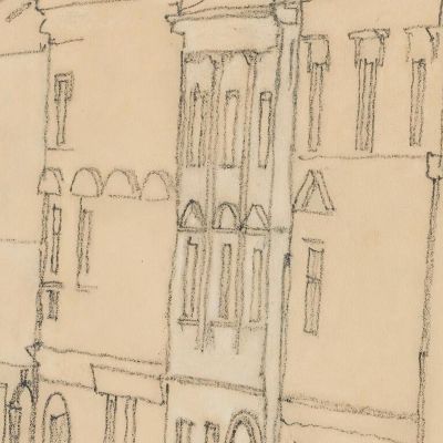 Case A Krumau Egon Schiele esh73 quadro stampa su tela Case A Krumau Egon Schiele esh73 quadro stampa su tela
