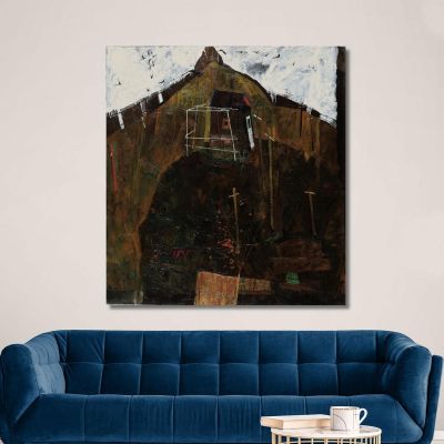 Landscape With Raven Egon Schiele, esh83 canvas print