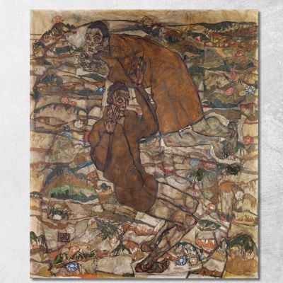 Levitazione Il Cieco Ii Egon Schiele esh86 quadro stampa su tela