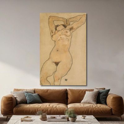 Liegende Liegender Akt Egon Schiele, esh87 drucken auf leinwand