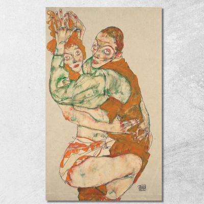 Atto D’Amore Egon Schiele esh89 quadro stampa su tela