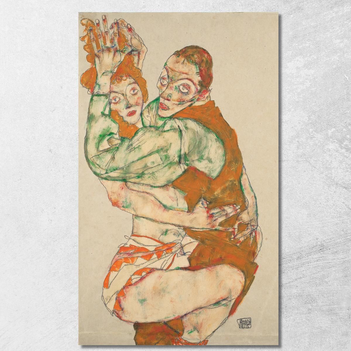 Atto D’Amore Egon Schiele esh89 quadro stampa su tela Atto D’Amore Egon Schiele esh89 quadro stampa su tela