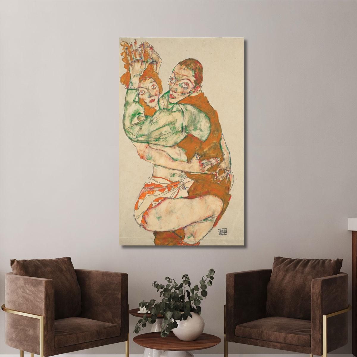Atto D’Amore Egon Schiele esh89 quadro stampa su tela