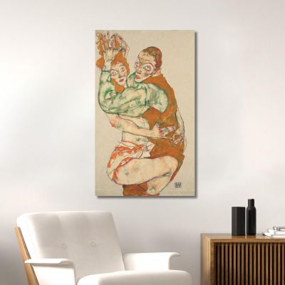 Atto D’Amore Egon Schiele esh89 quadro stampa su tela Atto D’Amore Egon Schiele esh89 quadro stampa su tela