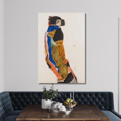 Moa Egon Schiele esh96 quadro stampa su tela