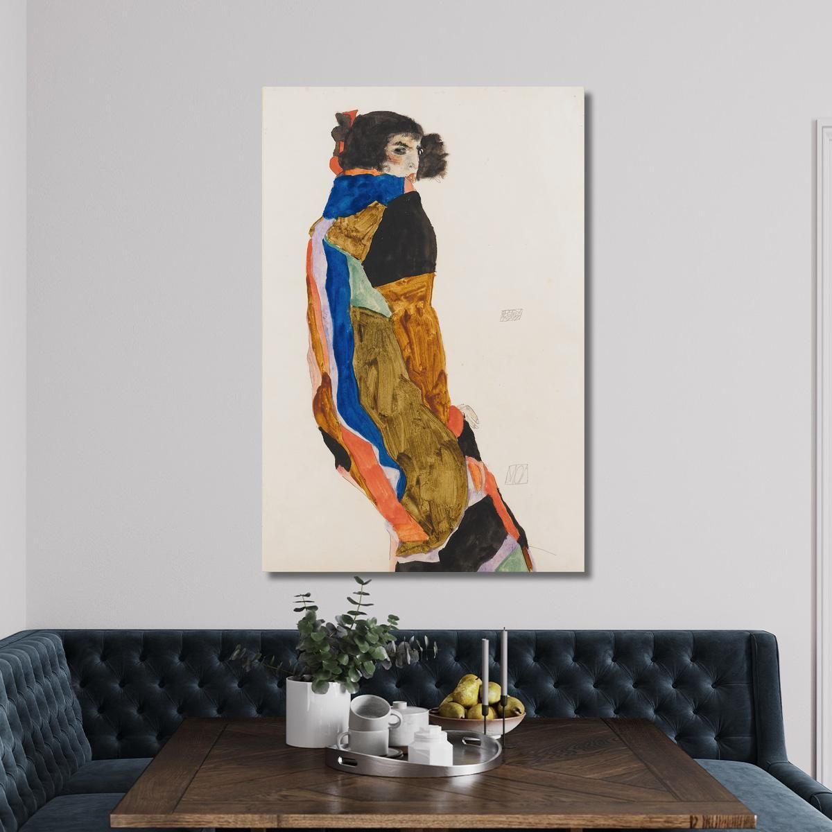 Moa Egon Schiele esh96 quadro stampa su tela