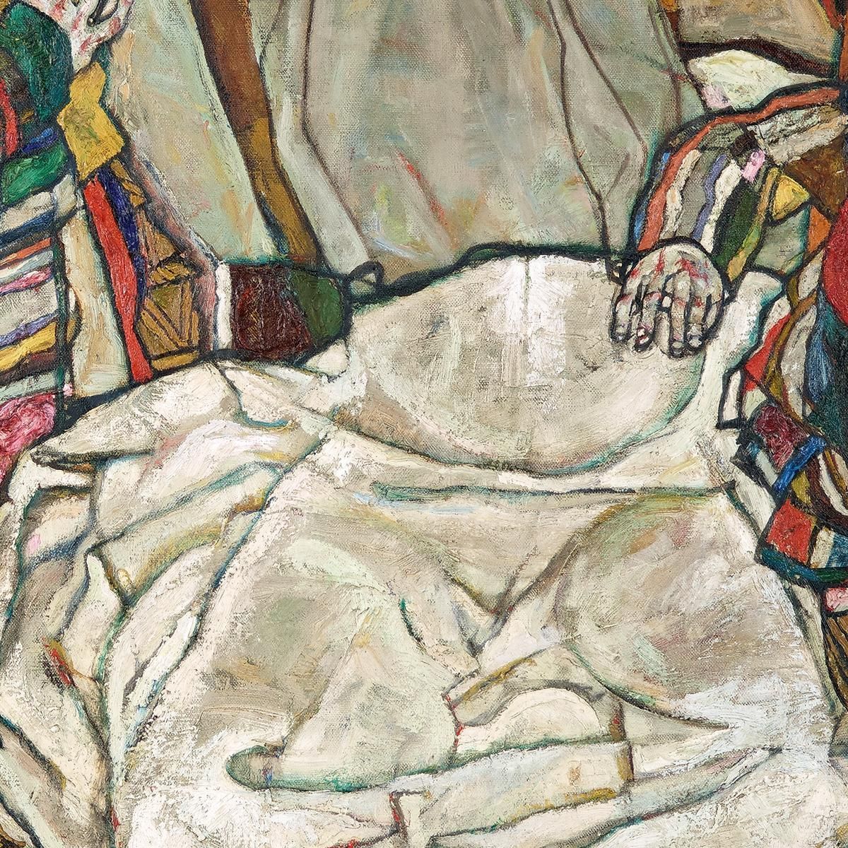 Madre Con Due Bambini Iii Egon Schiele esh101 quadro stampa su tela