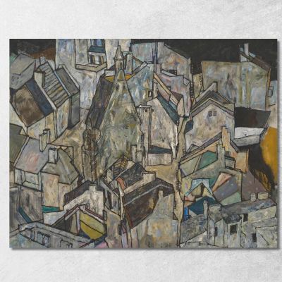 Mödling Ii Egon Schiele esh105 quadro stampa su tela