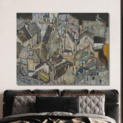 Mödling Ii Egon Schiele, esh105 quadro stampa su tela