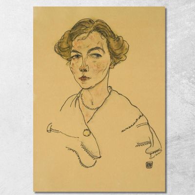 Ritratto Di Una Donna Lilly Steiner Egon Schiele esh117 quadro stampa su tela