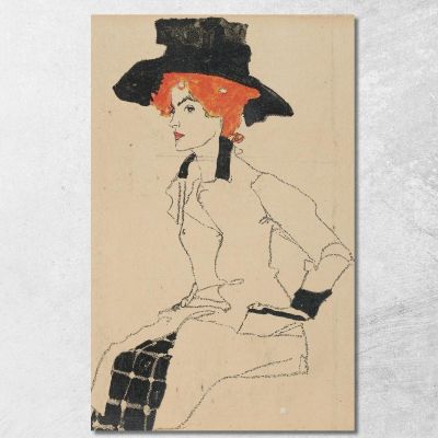 Ritratto Di Una Donna Egon Schiele esh118 quadro stampa su tela