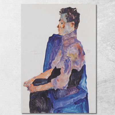 Ritratto Di Anton Peschka Egon Schiele esh119 quadro stampa su tela Ritratto Di Anton Peschka Egon Schiele esh119 quadro stampa su tela