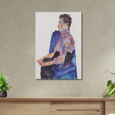 Ritratto Di Anton Peschka Egon Schiele esh119 quadro stampa su tela Ritratto Di Anton Peschka Egon Schiele esh119 quadro stampa su tela