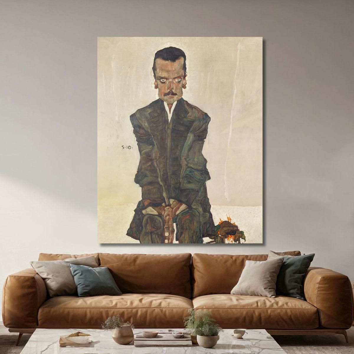 Ritratto Di Eduard Kosmack Egon Schiele esh122 quadro stampa su tela