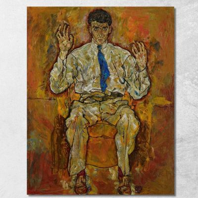 Ritratto Di Paris Von Gütersloh Egon Schiele esh125 quadro stampa su tela