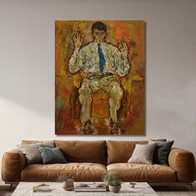Retrato De Paris Von Gütersloh Egon Schiele, esh125 cuadro en lienzo