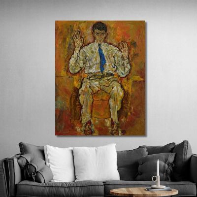 Ritratto Di Paris Von Gütersloh Egon Schiele esh125 quadro stampa su tela Ritratto Di Paris Von Gütersloh Egon Schiele esh125 quadro stampa su tela