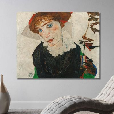 Portrait De Wally Neuzil Egon Schiele, esh127 tableau impression sur toile