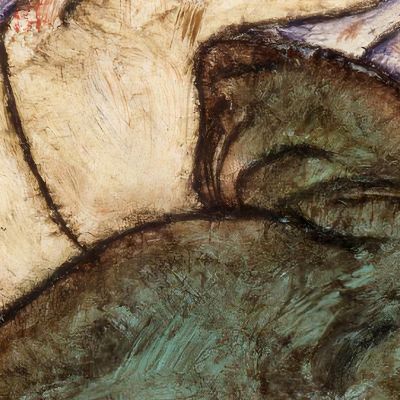 Donna Sdraiata Con Calze Verdi Egon Schiele esh136 quadro stampa su tela Donna Sdraiata Con Calze Verdi Egon Schiele esh136 quadro stampa su tela