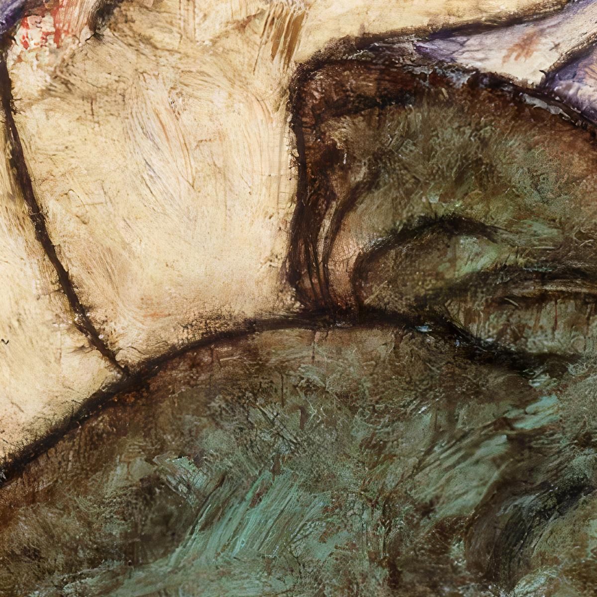 Donna Sdraiata Con Calze Verdi Egon Schiele esh136 quadro stampa su tela
