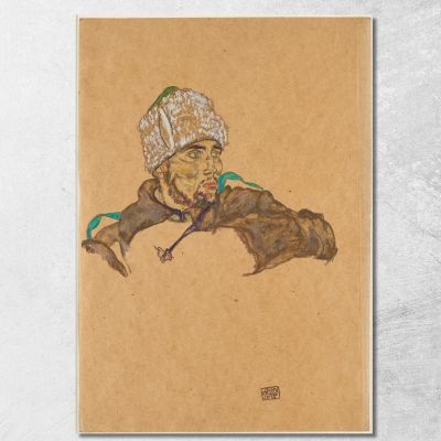 Prigioniero Di Guerra Russo Egon Schiele esh139 quadro stampa su tela