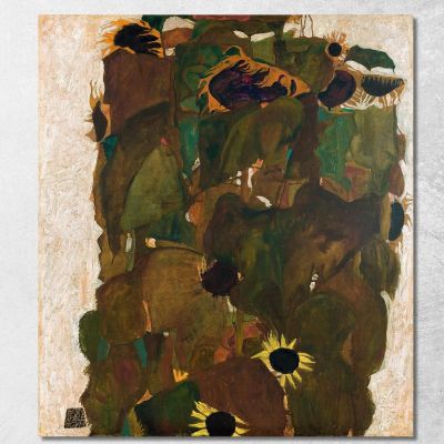 Girasoli I Egon Schiele esh169 quadro stampa su tela